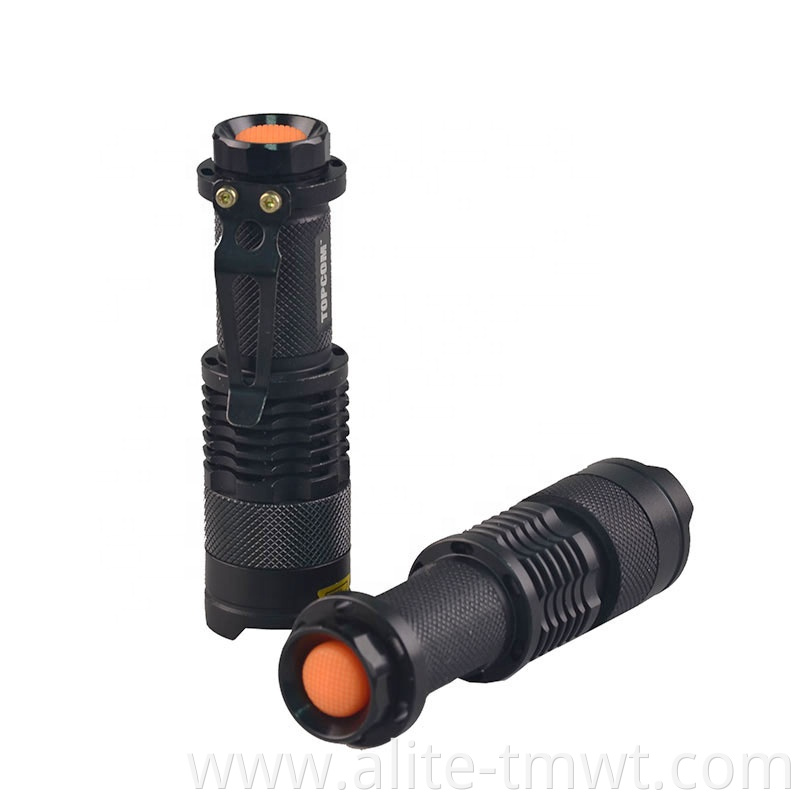 Mini Zoomable Single Mode Ultraviolet Led Blacklight Flashlight UV 365nm Flashlight For Money Detector Leak detector